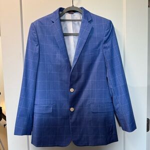 Tommy Hilfiger Blue Plaid Blazer